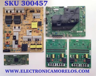 KIT DE TARJETAS PARA TV VIZIO / MAIN XGCB0QK024 / 715G8022-M0D-B00-005T / T-CON 4501D / 6870C-0593B / DRIVER LNTVFI13ZXAD5 / 715G7960-P01-000-004Y / DRIVER LNTVFI13ZXAF2 / 715G7960-P01-000-004Y / FUENTE ADTVF1935AD3 / 715G7732-P01-002-003M / M60-D1